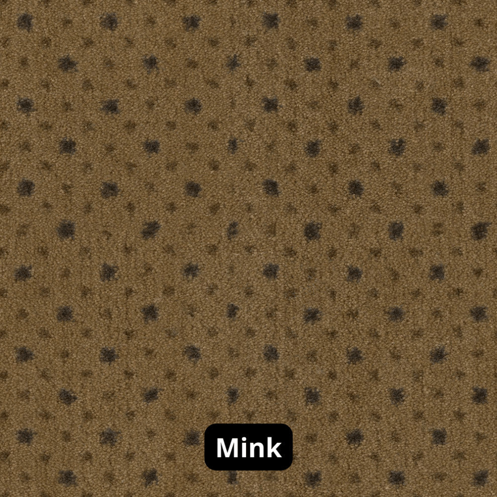 Dot Design 3/8" Thick Indoor Area Rug Carpet, Mink, 6x9