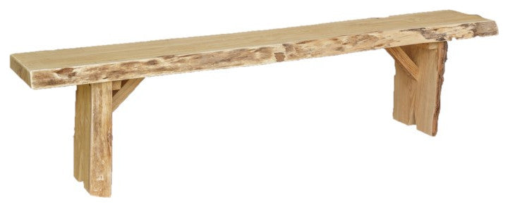 Live Edge Locust Wildwood Bench, Unfinished, 6 Foot
