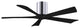 Matthews Fan, Irene-5H Ceiling Fan, Polished Chrome, 52", Matte Black