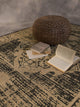 Outdoor Persian Accent Rug - Bacteria Resistant Rug, Charcoal, 7'10"x10'