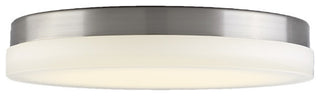WAC Lighting Round LED Flush Mount, Brushed Nickel, 15", Soft 3000k