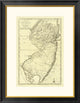 "State of New Jersey, 1795" Framed Digital Print by Mathew Carey, 25x32"