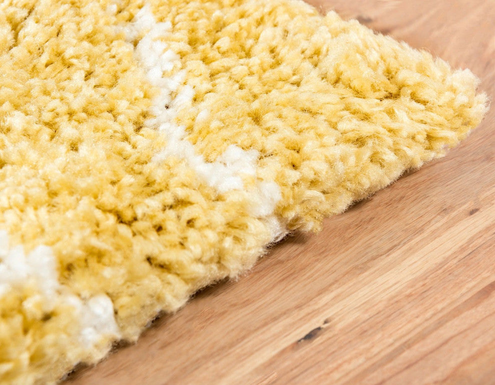 Shag Moroccan Shag 4'x6' Rectangle Saffron Area Rug