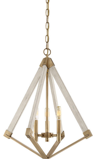Quoizel VP5203 View Point 3 Light 19-1/4"W Chandelier - Weathered Brass