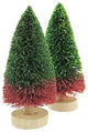 Cody Foster Buri Tree Red/Green Ombre Christmas Sparkle Wood