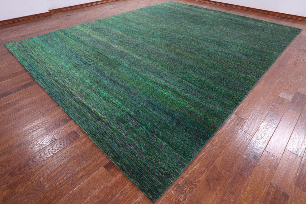 Wool and Silk Super Savannah Gabbeh Hand Knotted Rug 12' 0" X 15' 2" Q8638
