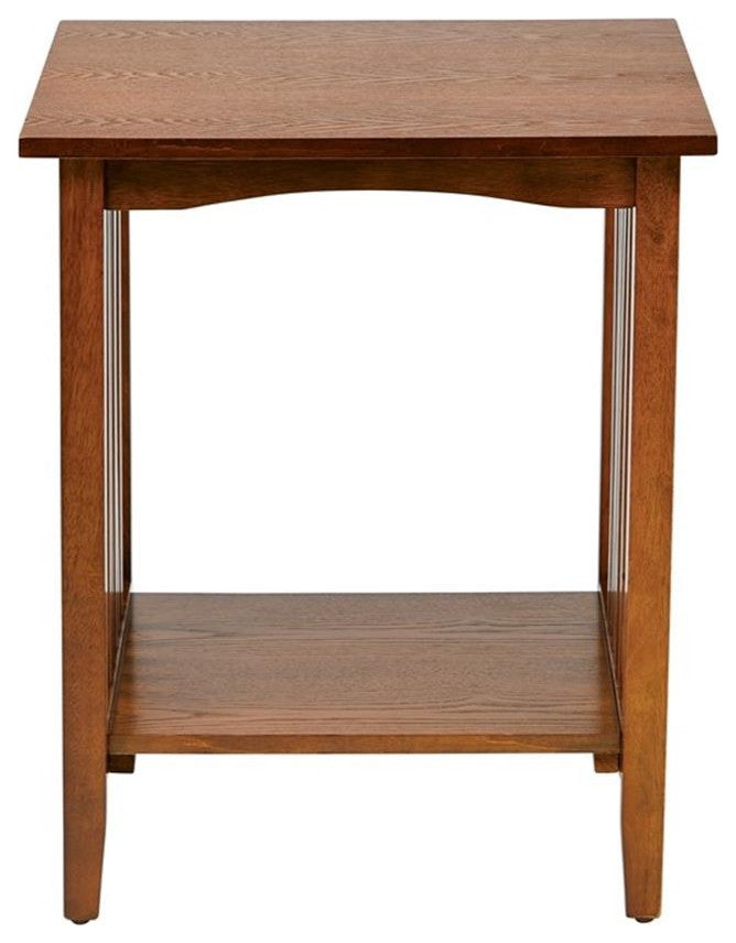 Sierra Side Table in Ash Brown Finish by OSP Home Furnishings