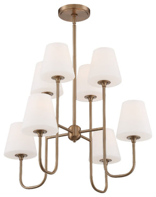 Keenan 8 Light Chandelier in Vibrant Gold