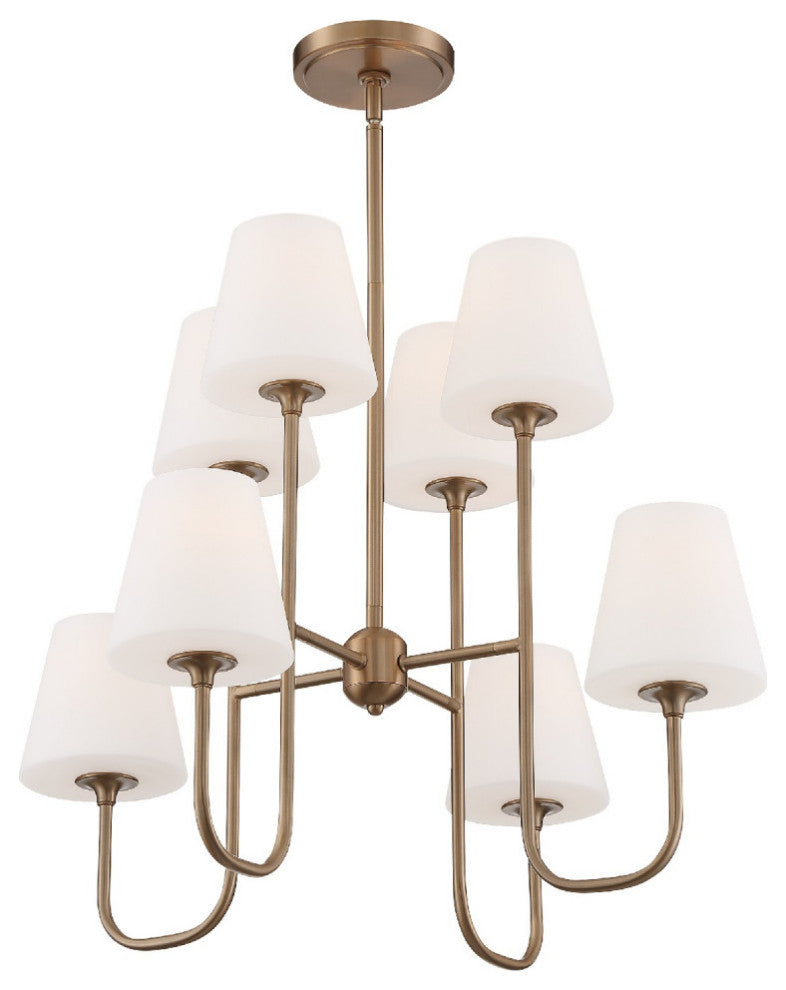 Keenan 8 Light Chandelier in Vibrant Gold