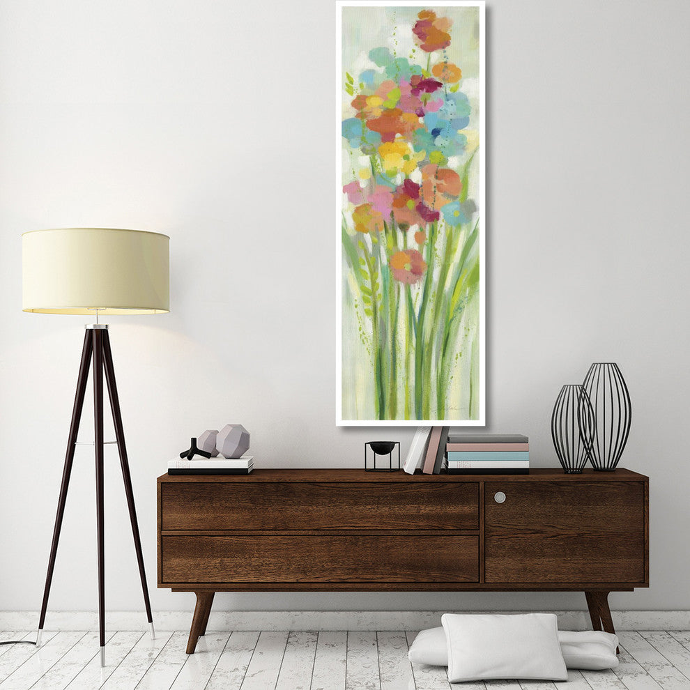 "Long Stem Bouquet II" Digital Paper Print by Silvia Vassileva, 26"x74"