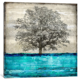 "Majestic - Aqua" by Eric Turner, Canvas Print, 12"x12"