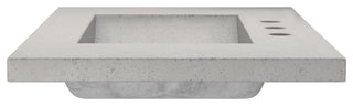 Palomar Vanity Top and Integral Sink, Ash, 30", 8" Widespread Cutout