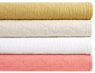 Birdie Natural Quilted Coverlet