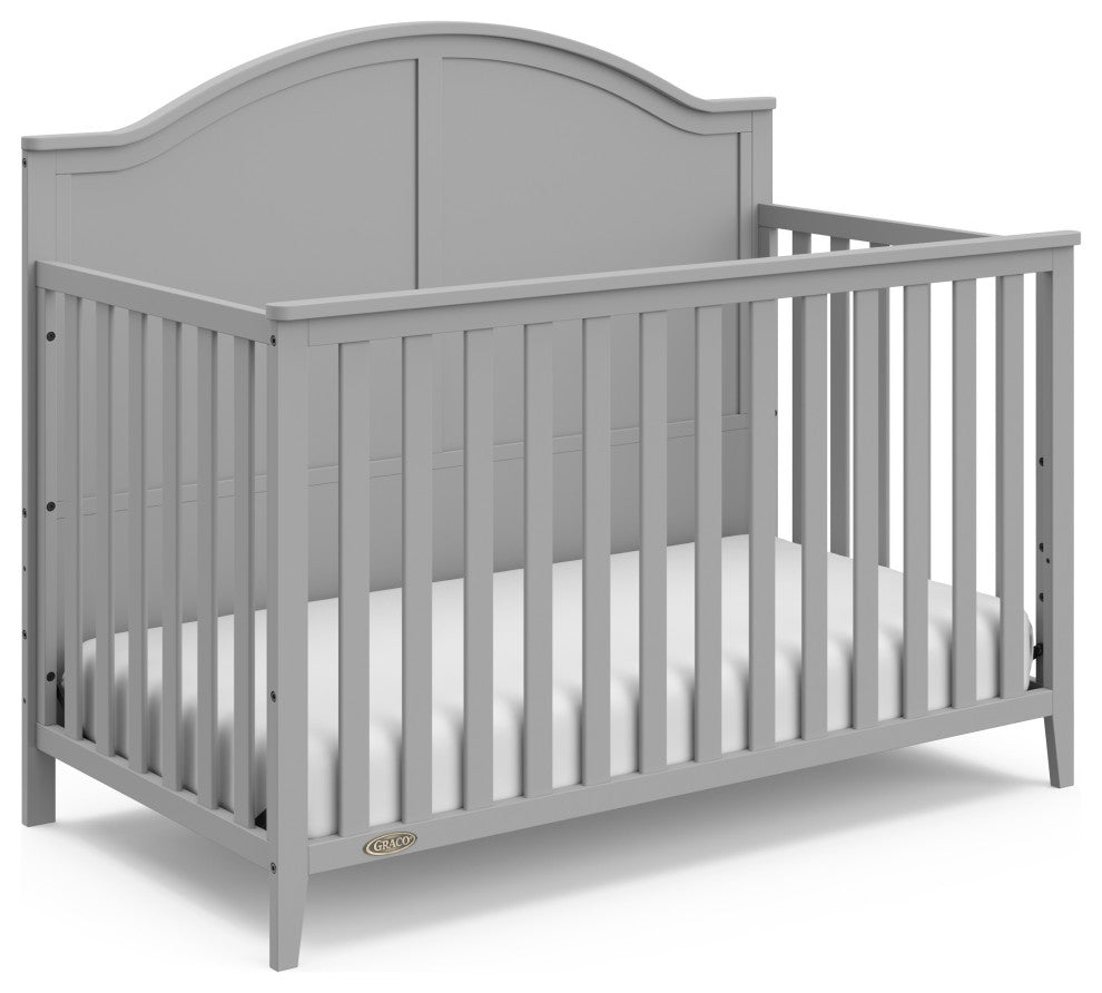Graco Wilfred 5-in-1 Convertible Crib, Pebble Gray