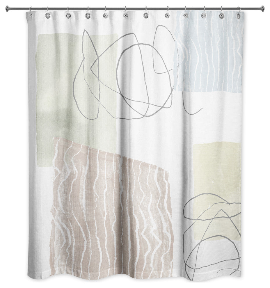 Chic Urban Abstract I 71"x74" Shower Curtain