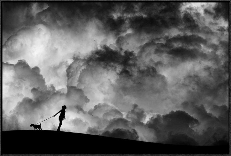 "Prelude To The Dream" Framed Canvas Giclee by Hengki Lee, 37x25"