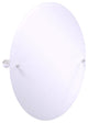 Carolina Crystal Frameless Oval Tilt Mirror with Beveled Edge, Polished Chrome