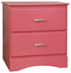 Prismo Transitional Style Night Stand, Pink