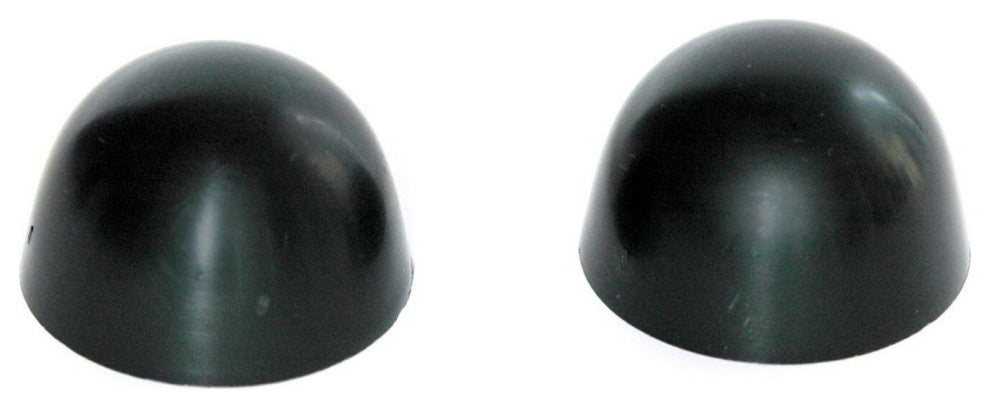 Crane Color Replacement Plastic Toilet Bolt Caps - Set of 2 - Black