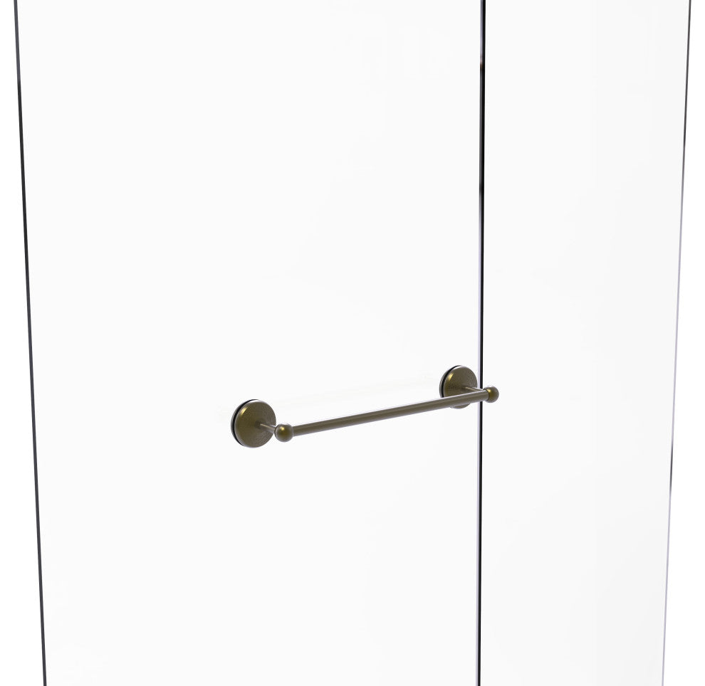 Monte Carlo 18" Shower Door Towel Bar, Antique Brass