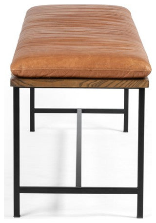 Gabine Accent Bench-Brandy