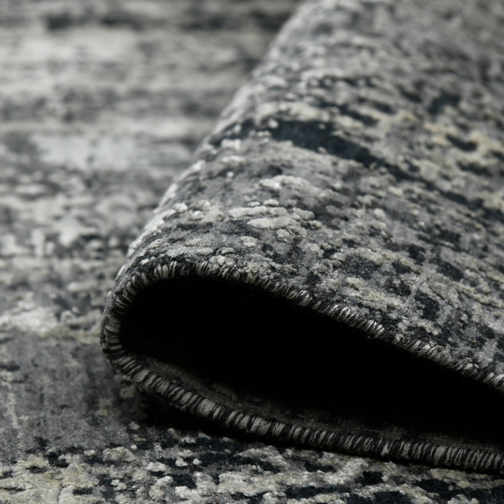 Zenith Area Rug, Charcoal, 8' x 10', Abstract