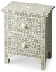 Vivienne Grey Bone Inlay Accent Chest