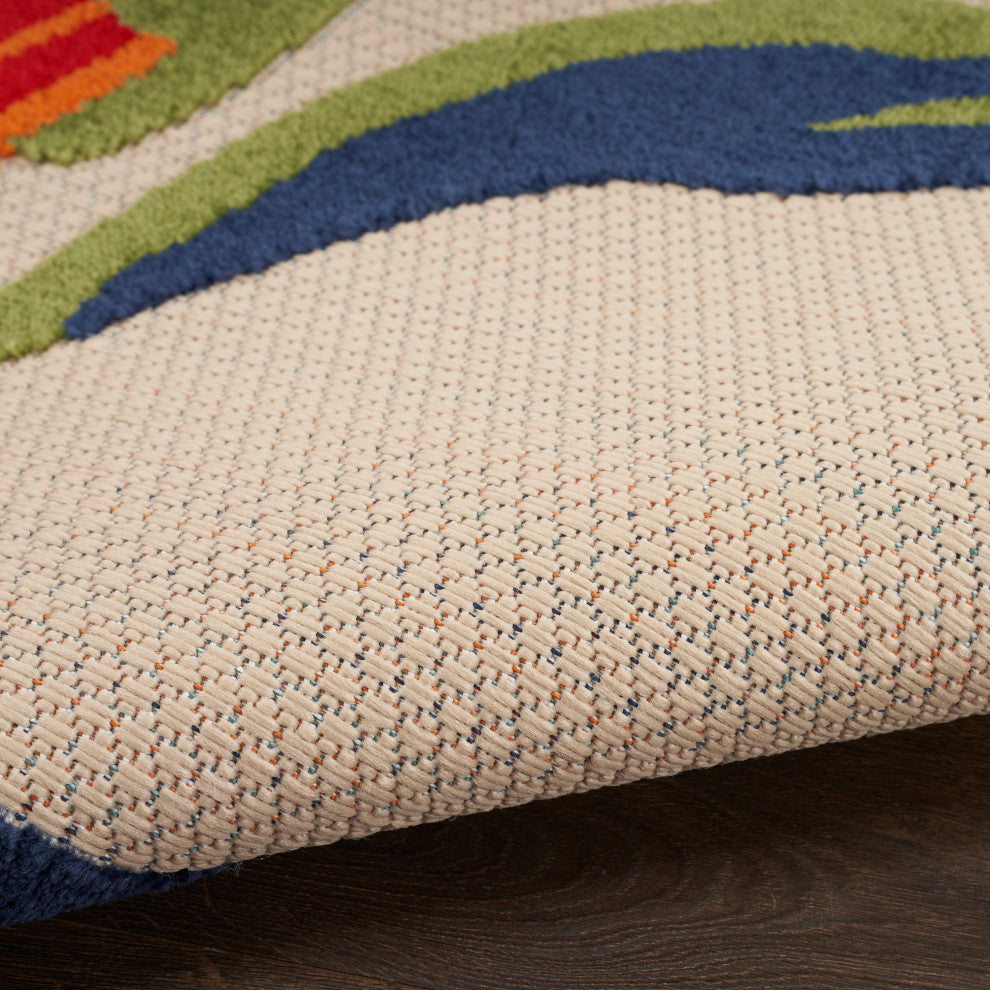 Nourison Aloha 2'8" x 4' Multicolor Contemporary Rug