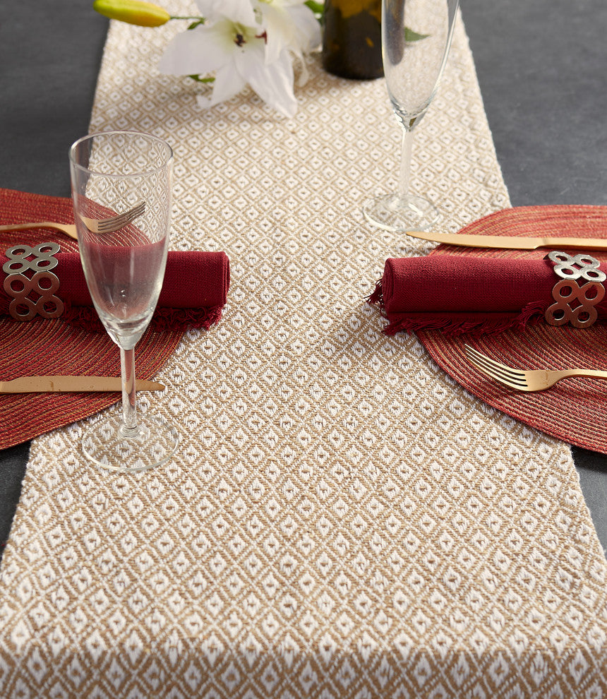 Stone Mini Diamond Table Runner 15X72