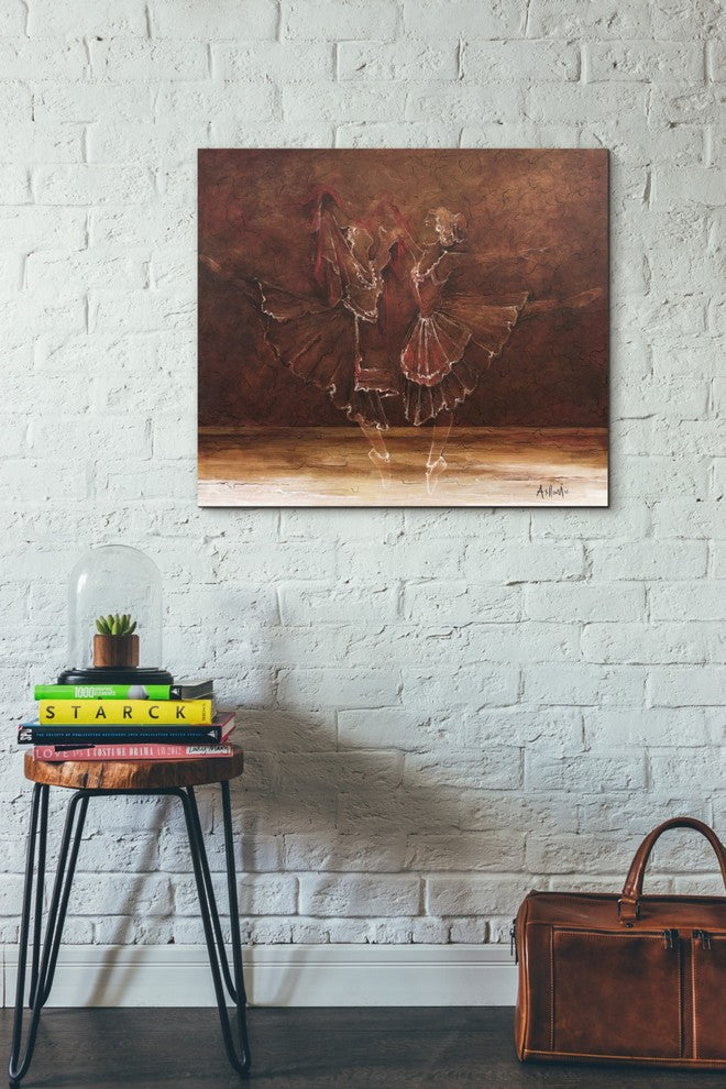 Epic Graffiti "Ballerinas" by Samedin Asllani, Giclee Canvas Wall Art, 26"x30"