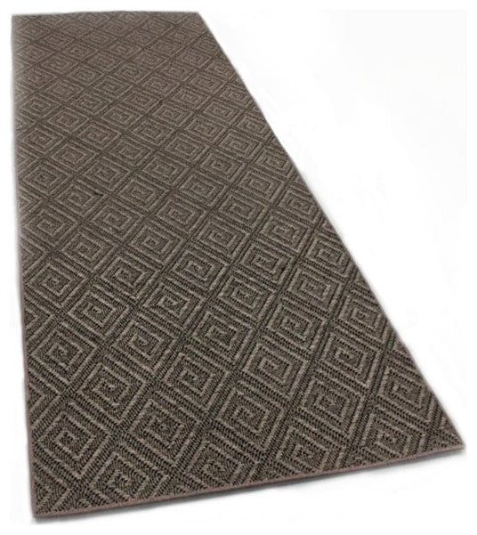 Curacao Custom Cut Indoor Outdoor Area Rug, Cobble Stone, 4x10
