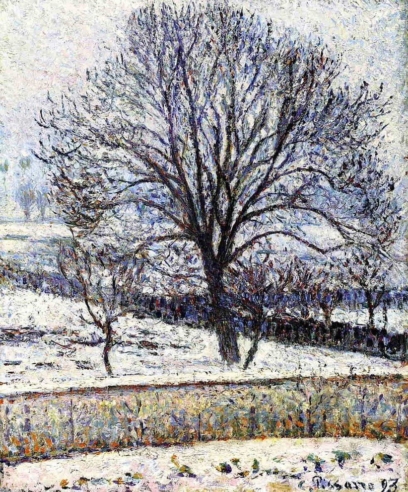 Camille Pissarro The Thaw Eragny, Gallery Wrapped Canvas Print, 20"x25"