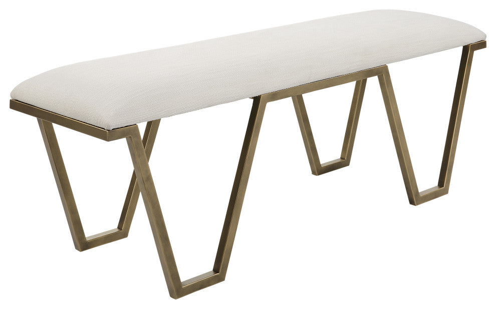 Uttermost Farrah Geometric Bench