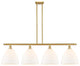 Innovations 516-4I-SG-GBD-121-LED 4 Light Island Light, Satin Gold