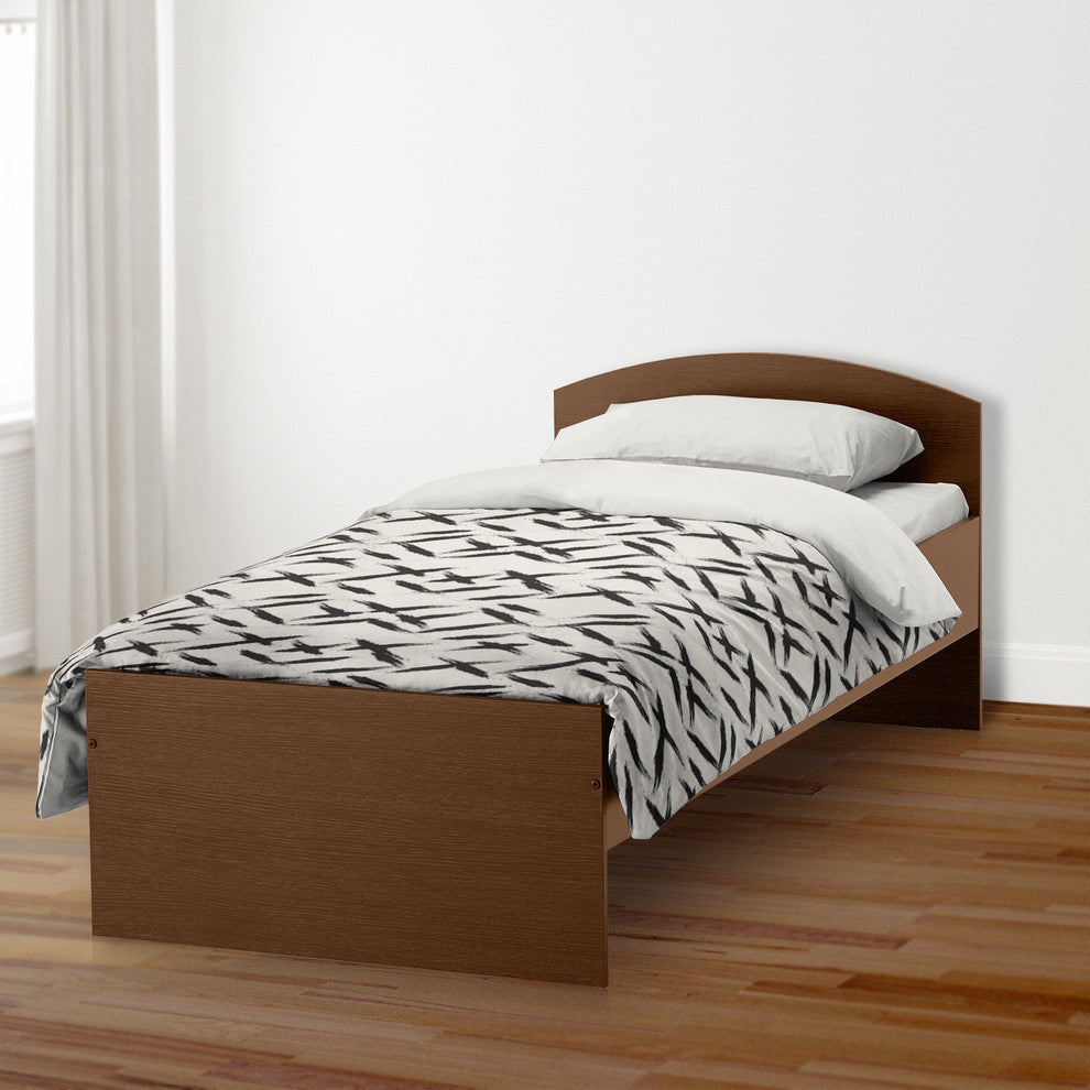 Black Brush Strokes Twin Duvet Cover