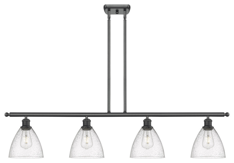 Innovations 516-4I-BK-GBD-754 4 Light Island Light, Matte Black