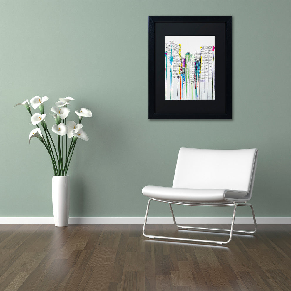 Marc Allante 'Hold Your Breath' Art, Black Frame, Black Mat, 20x16