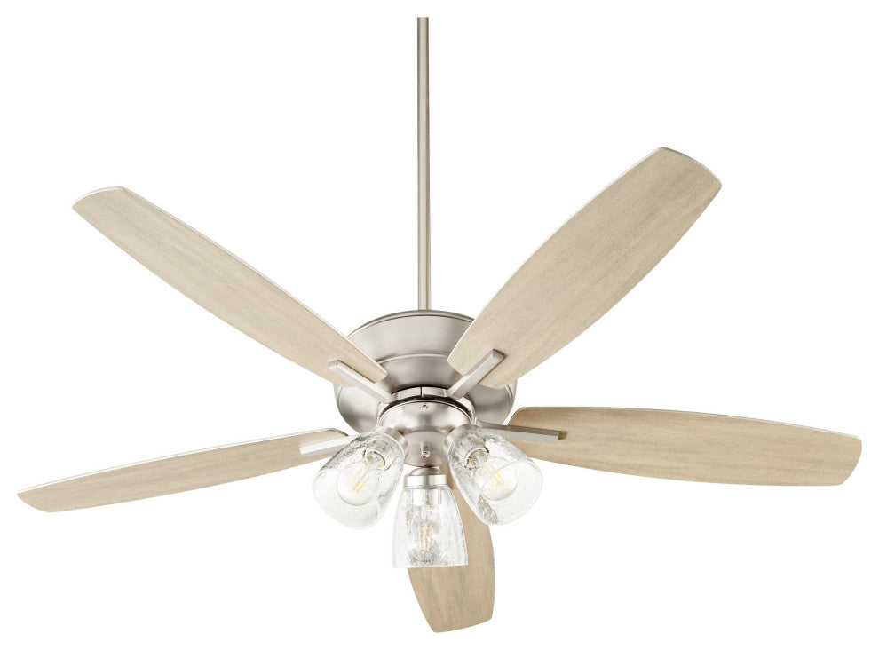Quorum International 7052-3 Breeze 52" 5 Blade Indoor Ceiling Fan - Aged Brass