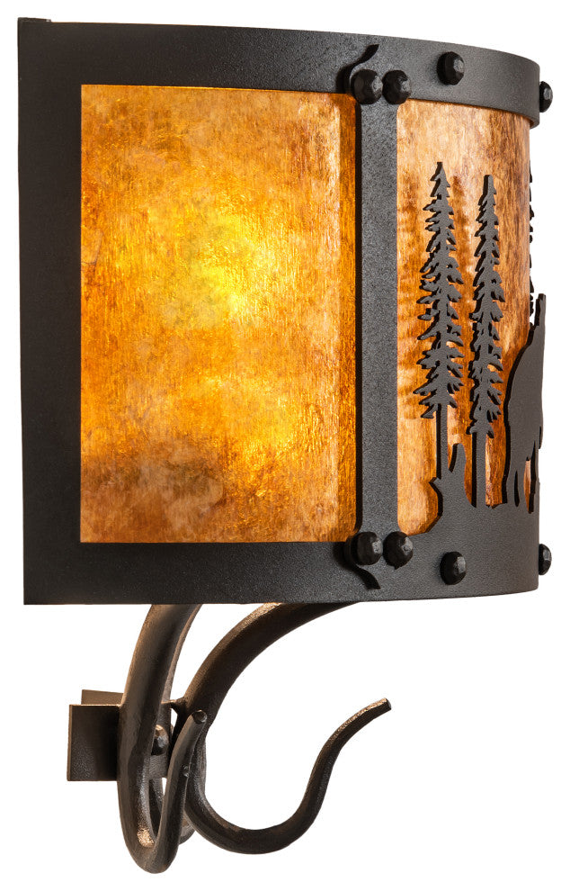 13.5 Wide Wildlife at Pine Lake Wall Sconce