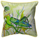 Betsy Drake Grasshopper Large Indoor/Outdoor Pillow 18x18