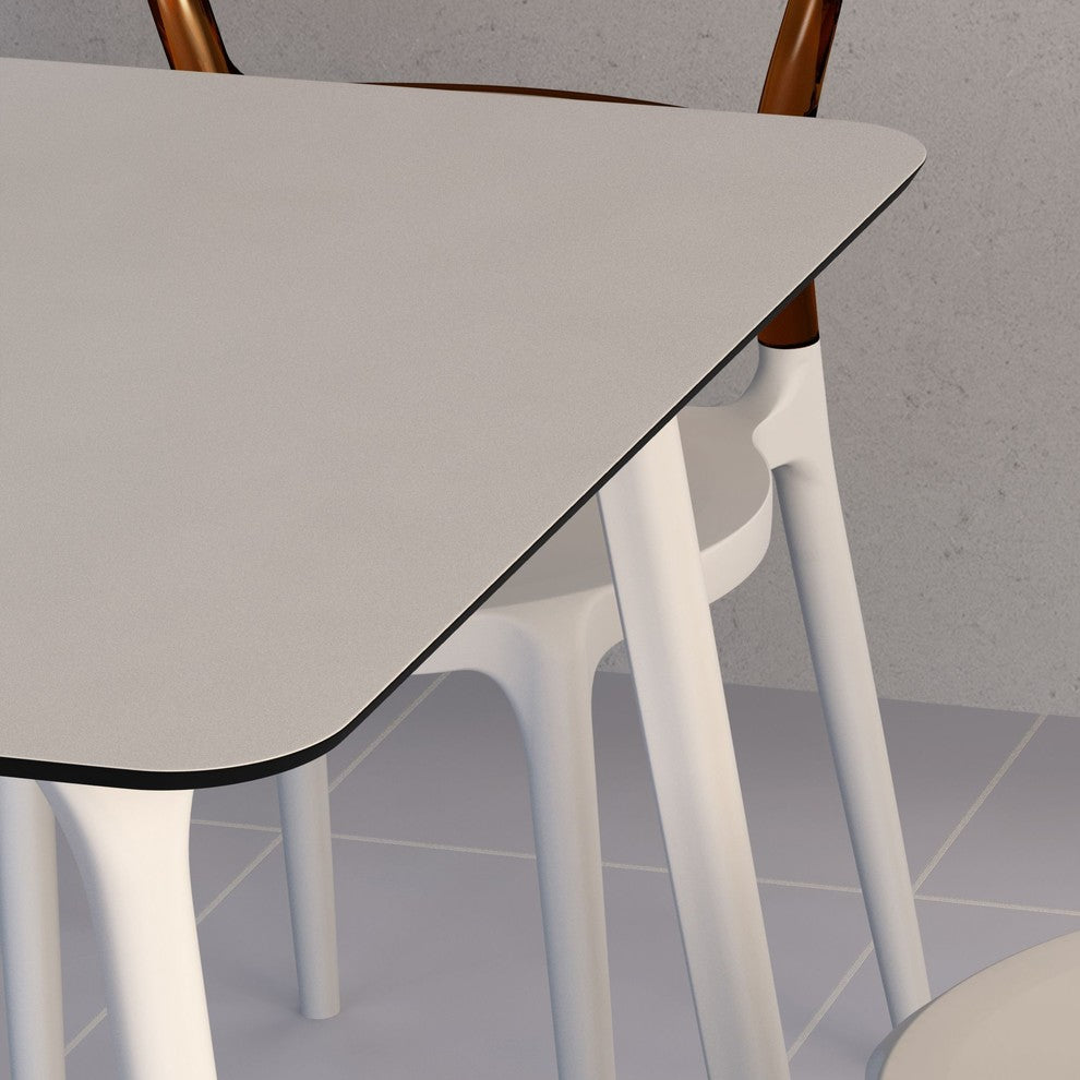 Compamia Maya Rectangle Outdoor Table, White