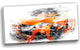 "Orange Rally Car" Canvas Painting