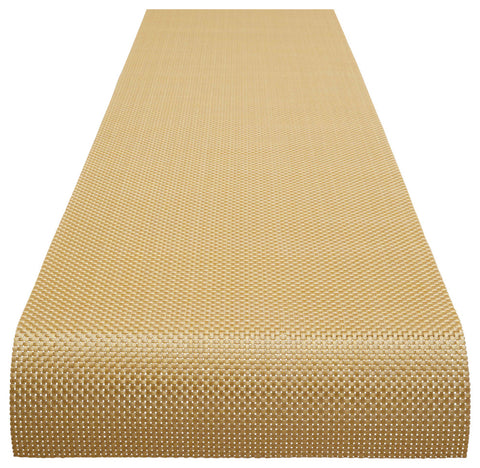 Basketweave Table Runner, Gilded