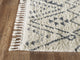 Abani Willow WIL100A Moroccan Tribal Print Black and Ivory Area Rug
