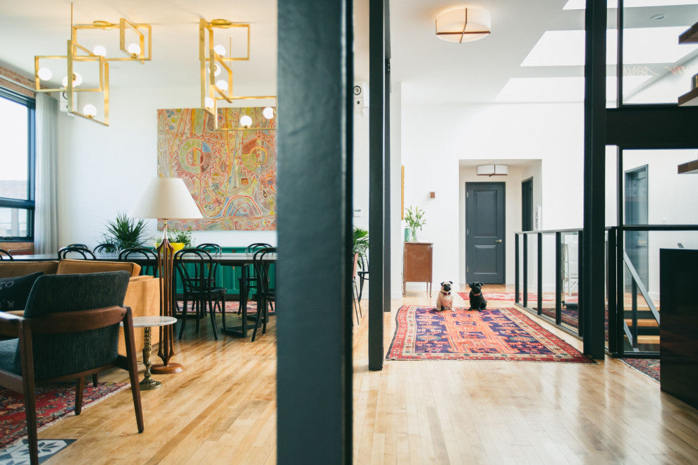 Plura - Flush Mount, Wood: Walnut, 24