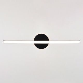 Whittier 23.75" LED Black Bathroom Vanity Wall Light With Night Light