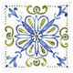 "Tile Stencil IV" Digital Paper Print by Anne Tavoletti, 20"x20"