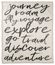 Exploring Words 50x60 Coral Fleece Blanket