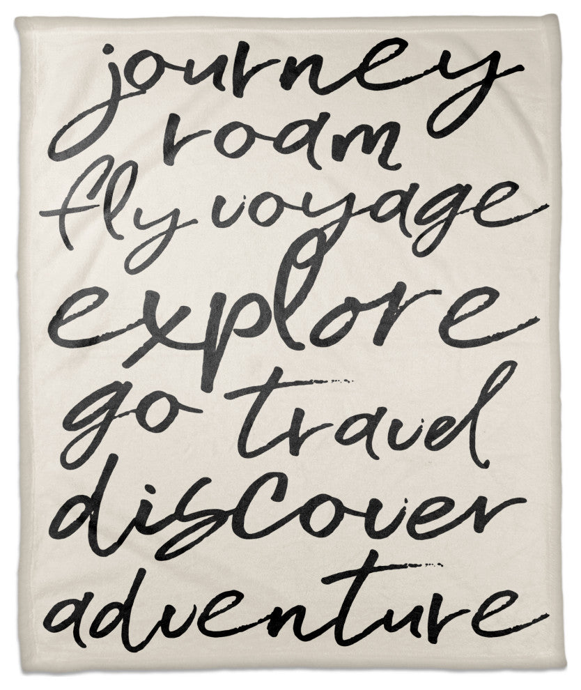 Exploring Words 50x60 Coral Fleece Blanket