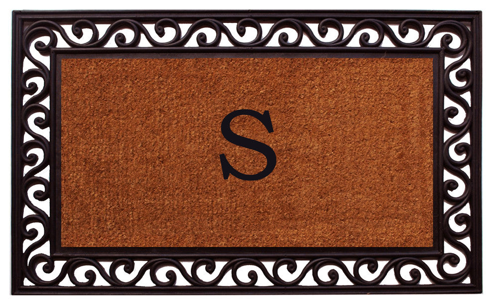 Rembrandt Monogram Doormat 22"x36", Letter S
